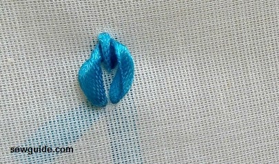 ribbon embroidery diy lazy daisy stitch